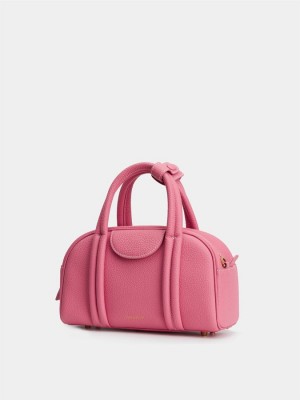 Women's Songmont Bowling Small Duffle Bags Pink | LVY3747TV