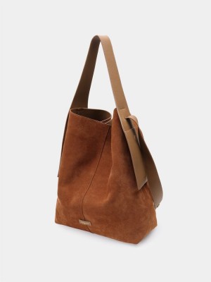 Women's Songmont Drippy Large Tote Bags Brown | QGS8150DZ