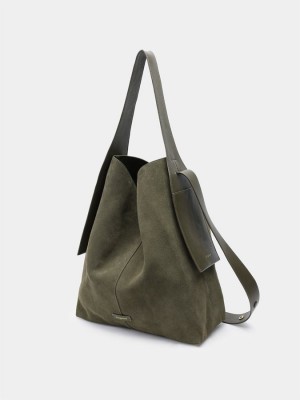 Women's Songmont Drippy Large Tote Bags Green | VTO3617KI