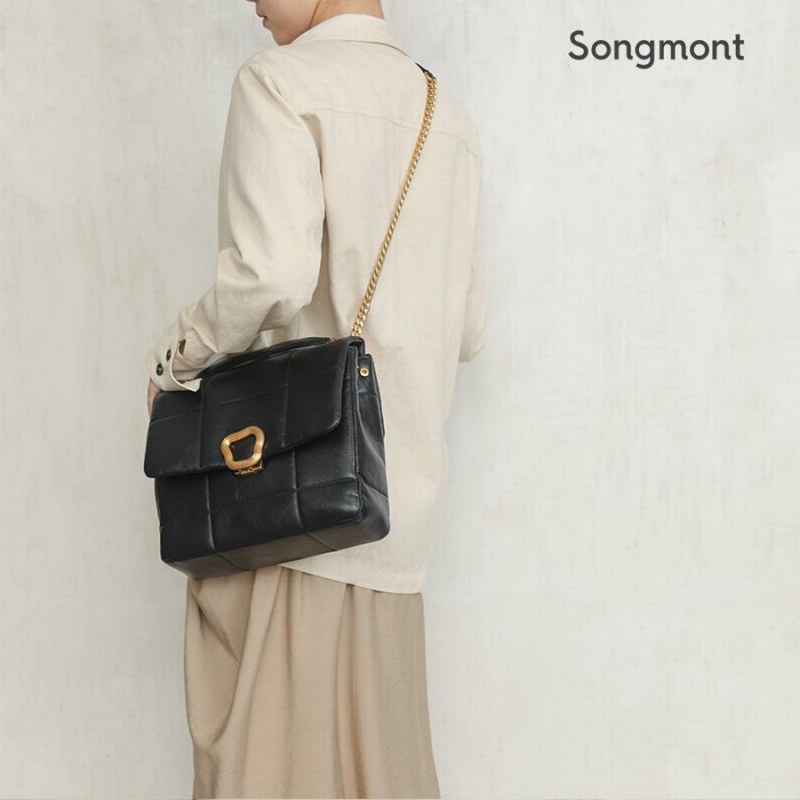 Women's Songmont Chocolate Large Bags Black | DFL3317WU