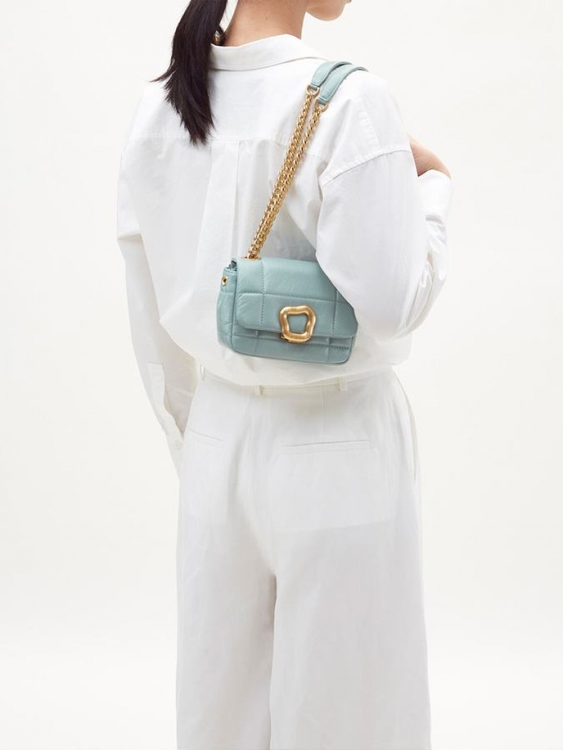 Women's Songmont Chocolate Mini Bags Blue | BRB1981UO