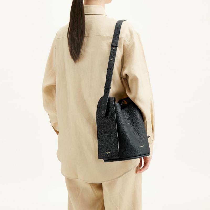 Women's Songmont Drippy Bucket Bags Black | CMI148SS